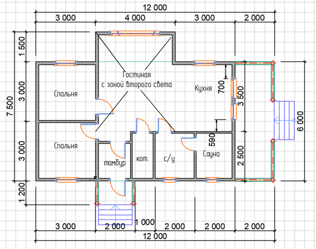 Планировка дома