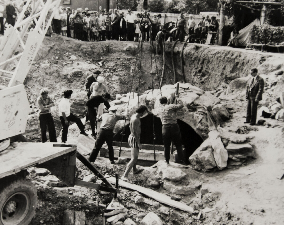 Место раскопок