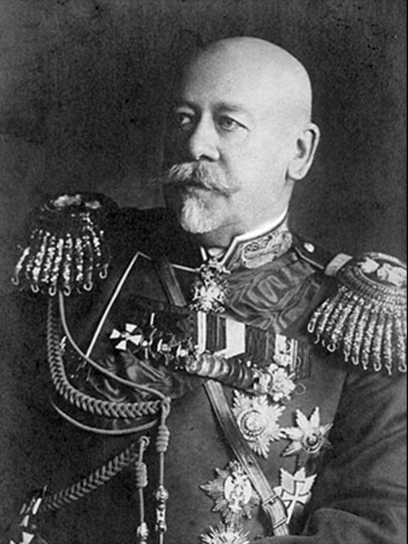 Генерал от кавалерии Сухомлинов В. А. (1848-1926), военный министр Российской империи в 1909-1915 гг. Фото из открытых источников.