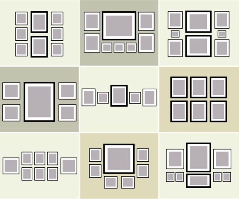 Как правильно и красиво развесить картины