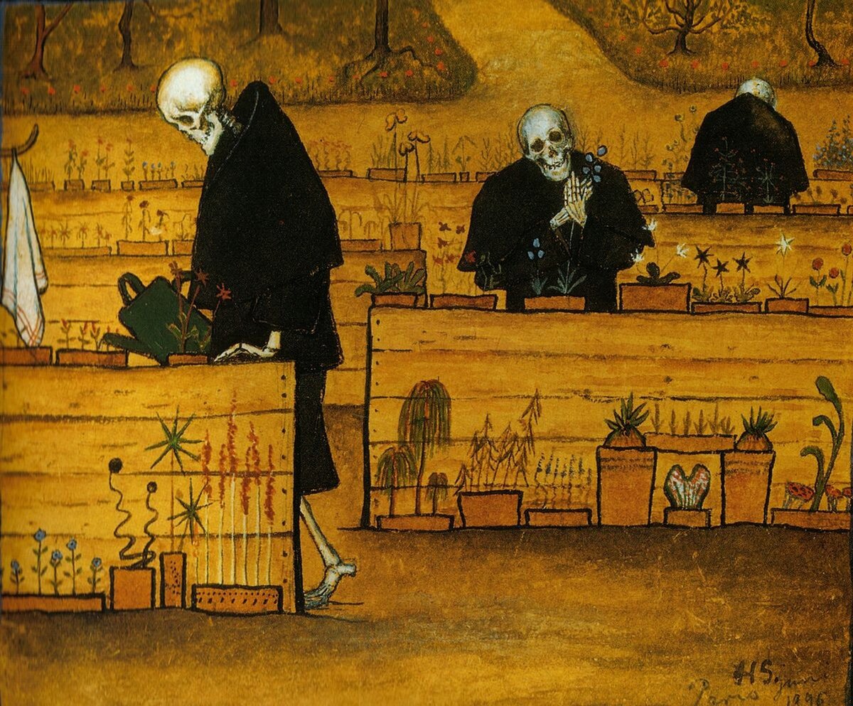    Хуго Симберг. «Сад смерти», 1896 г. Источник: Ateneum Art Museum