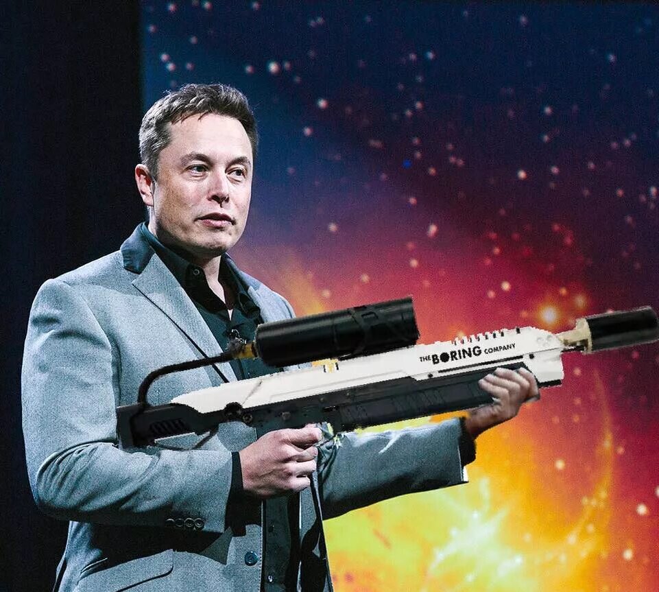 Эпизоды маск импайр. Elon Musk. Элон Маск огнемет. Огнемет Тесла.