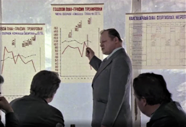 Кадр из телефильма "Железные игры" (1979) 