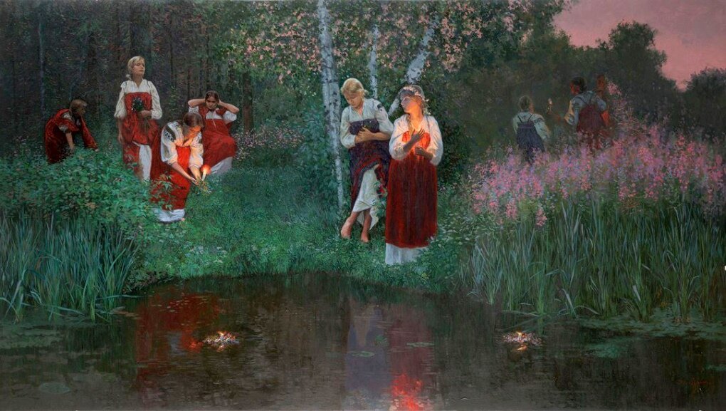 Семен Кожин. Иван Купала. Гадание на венках. 2008