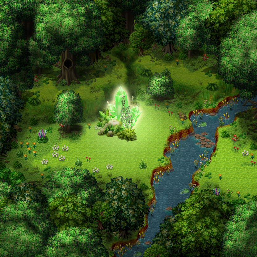 Хорошая локация «лес»  в RPG Maker (сам себя не похвалил - зря статью писал!)