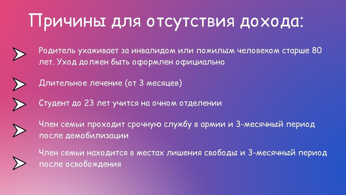 Не работаешь – пособие не получишь: как работает правило нулевого дохода и  какие из него есть исключения | Настя Говорит | Дзен