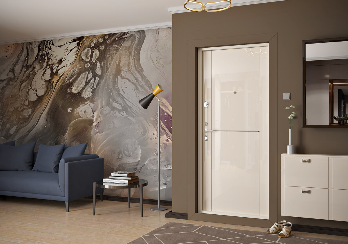 Прихожая в современном стиле. Входные двери FALKO