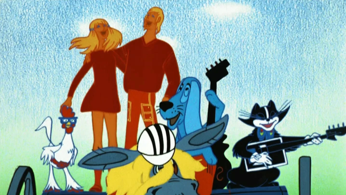 Кадры из мультфильма «Бременские музыканты» 