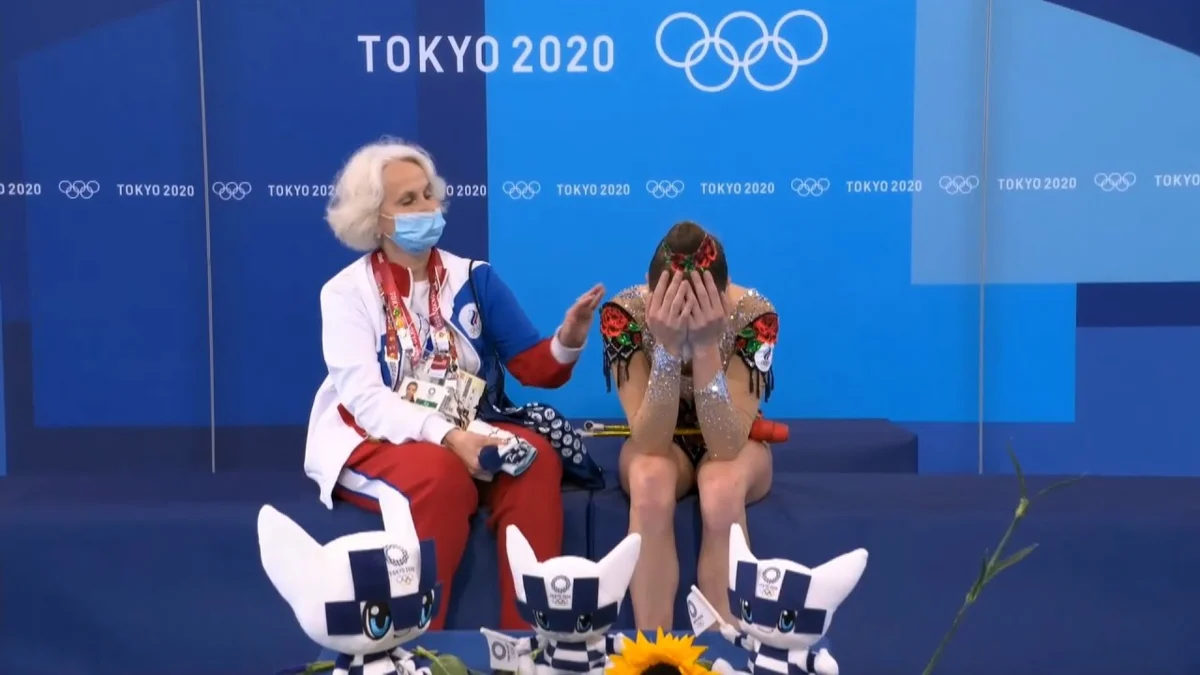 Арина Аверина после оглашения оценки