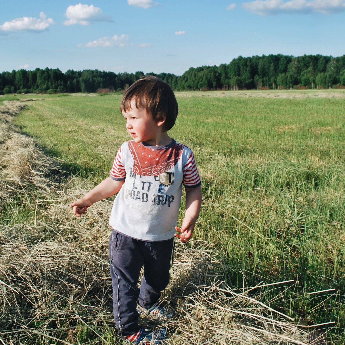 Максим, активный участник сенокоса 2019