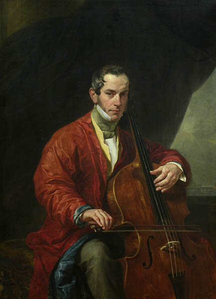 Карл Брюллов. Портрет музыканта М.Виельгорского, 1828.