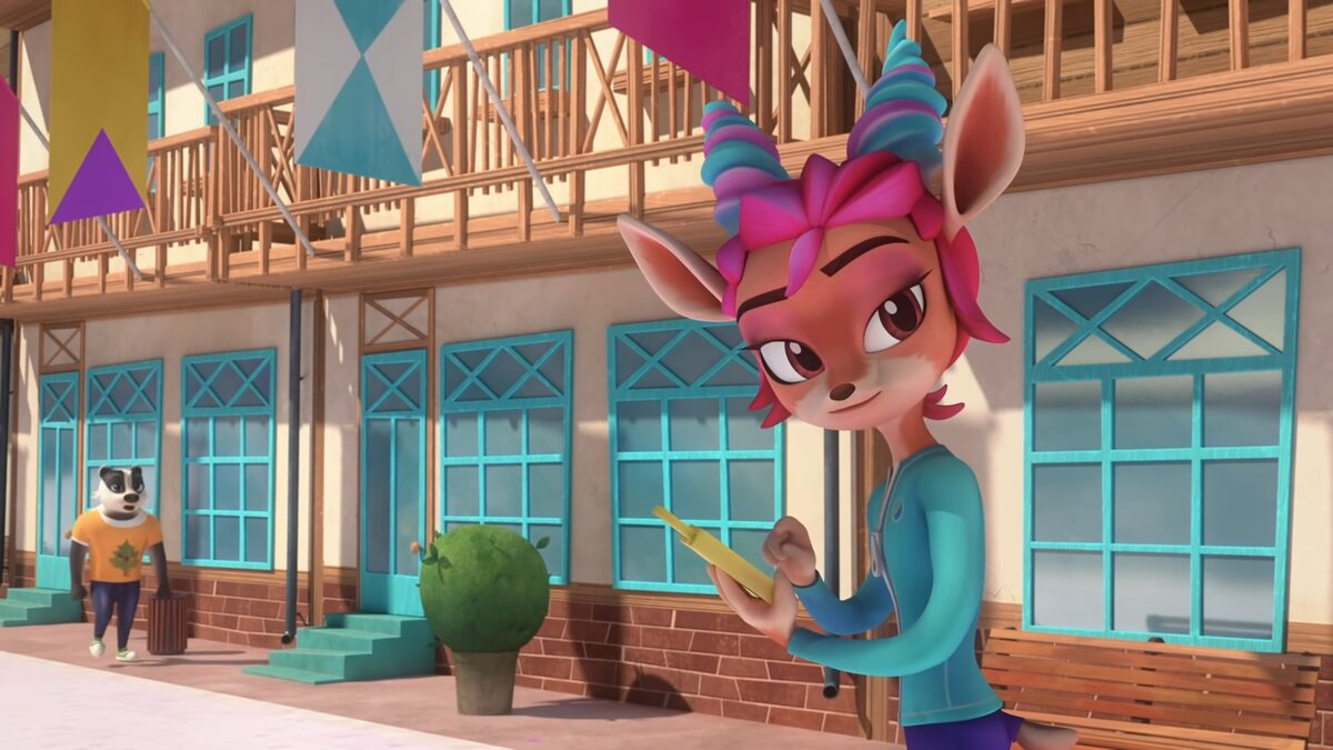 Газель Ули. Кадр из т/с «Ну, погоди!».