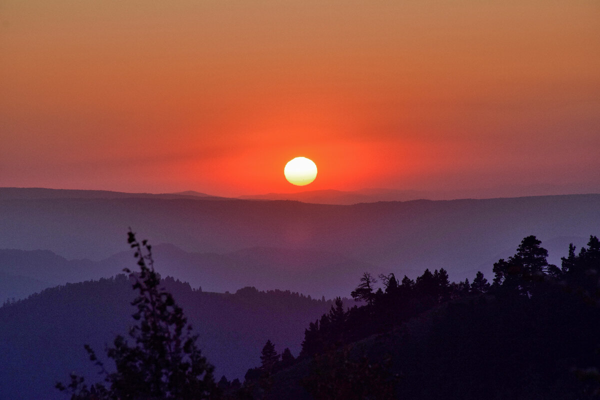 Закат в горах