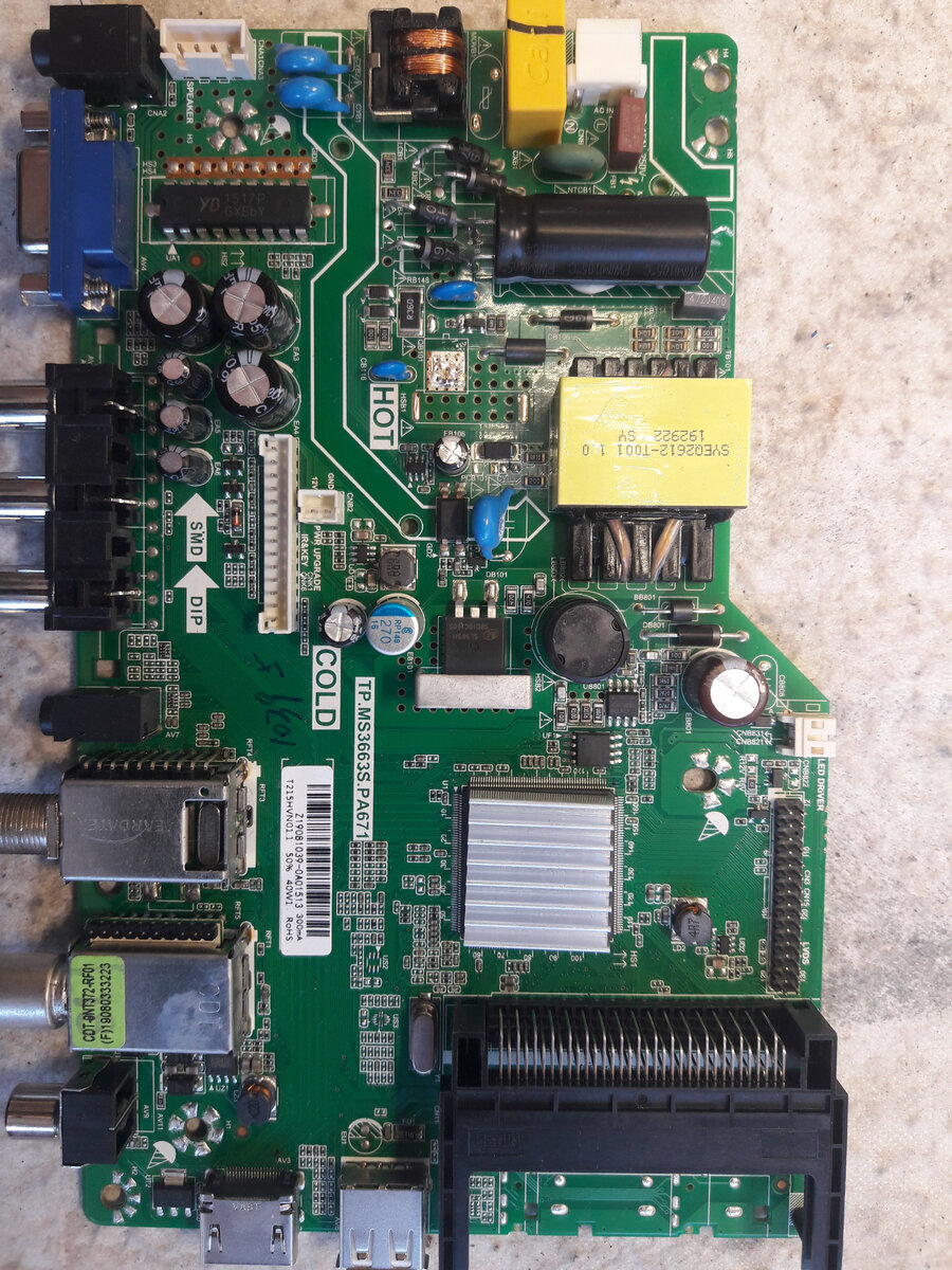 Телевизор DEXP FD22 D7200E/W не включается Ремонт | Лайфхаки по ремонту ...