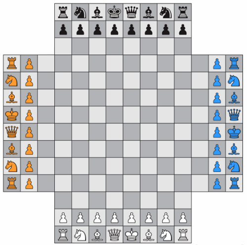 Четверные шахматы. Изображение: Википедия.