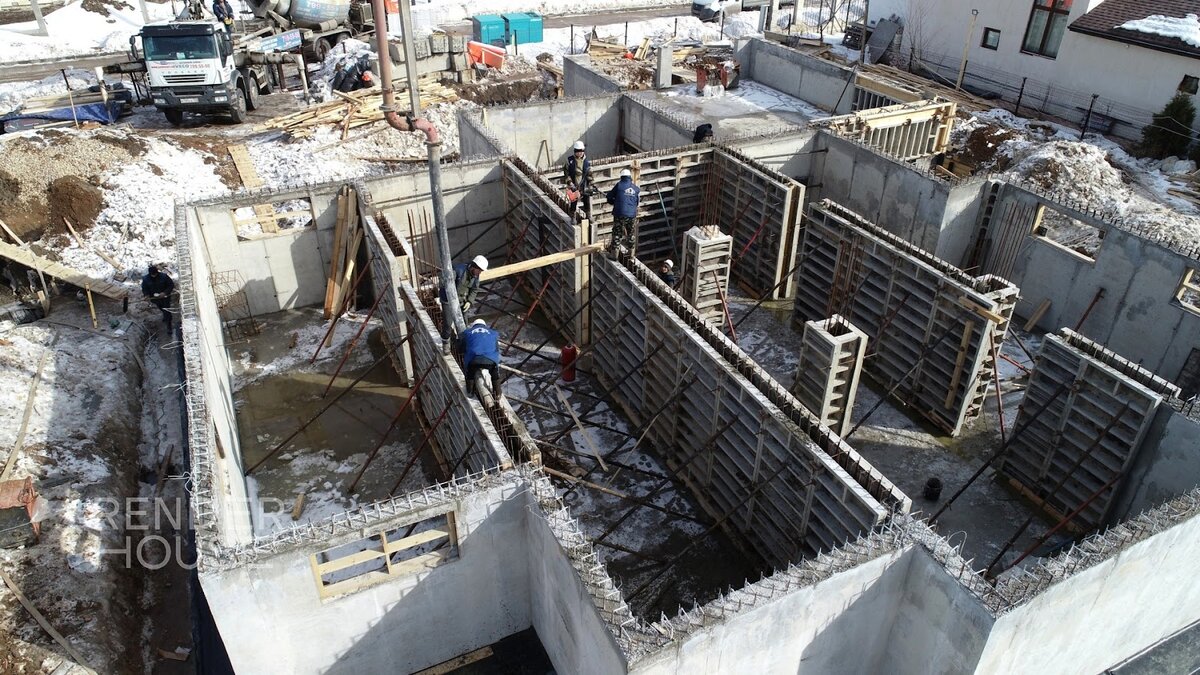 Фото cо строительной площадки Render House 