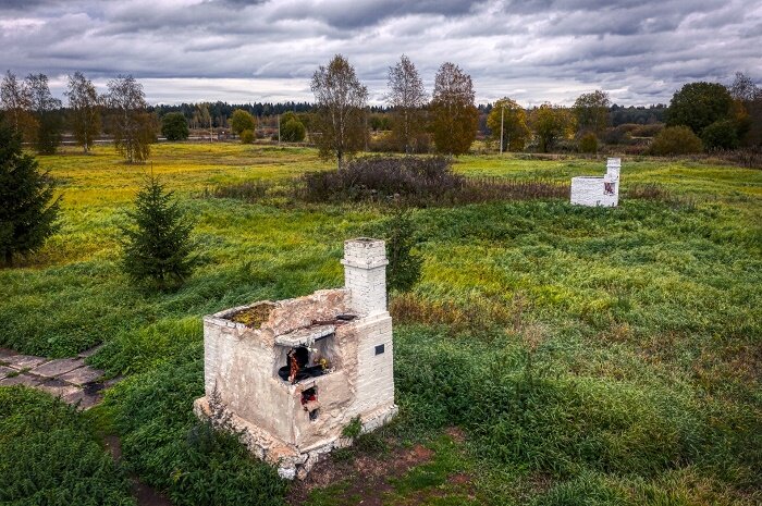 Печки в поле