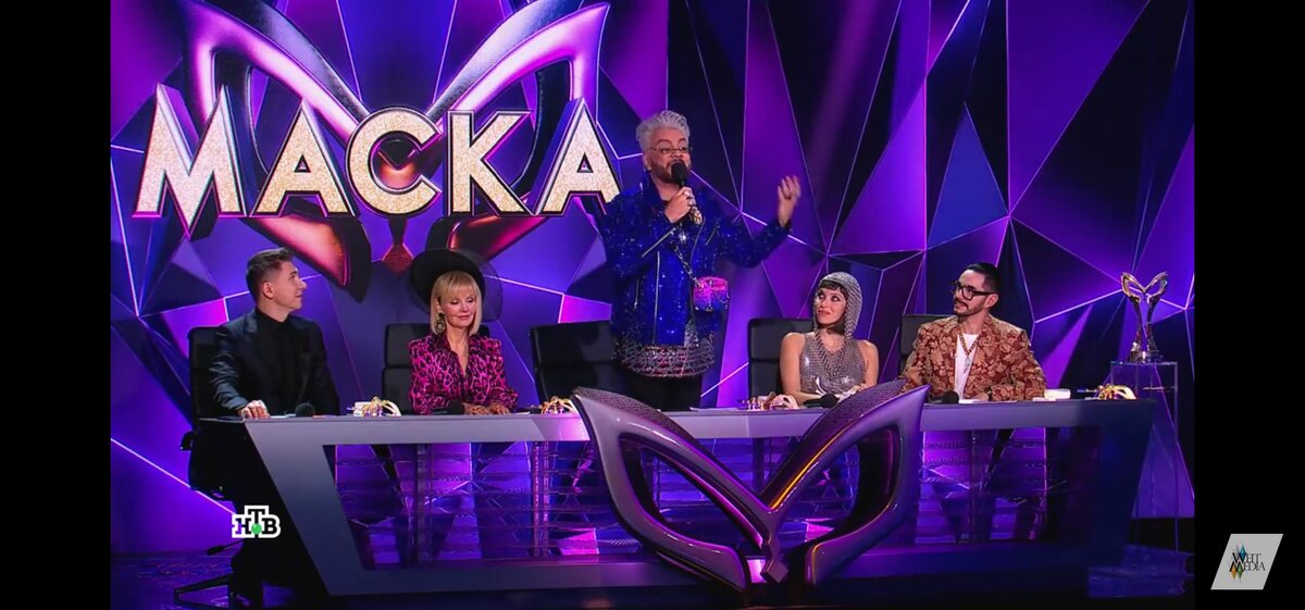 Скриншот кадра телевизионной программы шоу "Маска" 3 сезон 7 выпуск. 