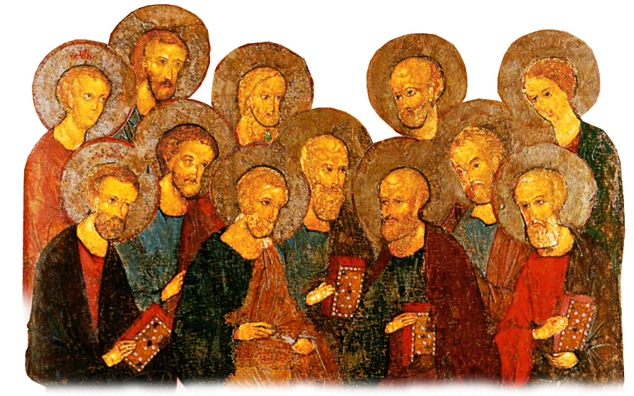 «Двенадцать апостолов» (XIV В.).. Двенадцать апостолов Византийская икона.