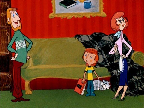 Кадр из м/ф "Трое из Простоквашино"