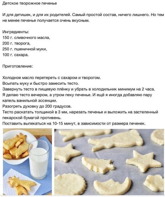 Рецепт печенья с картинками