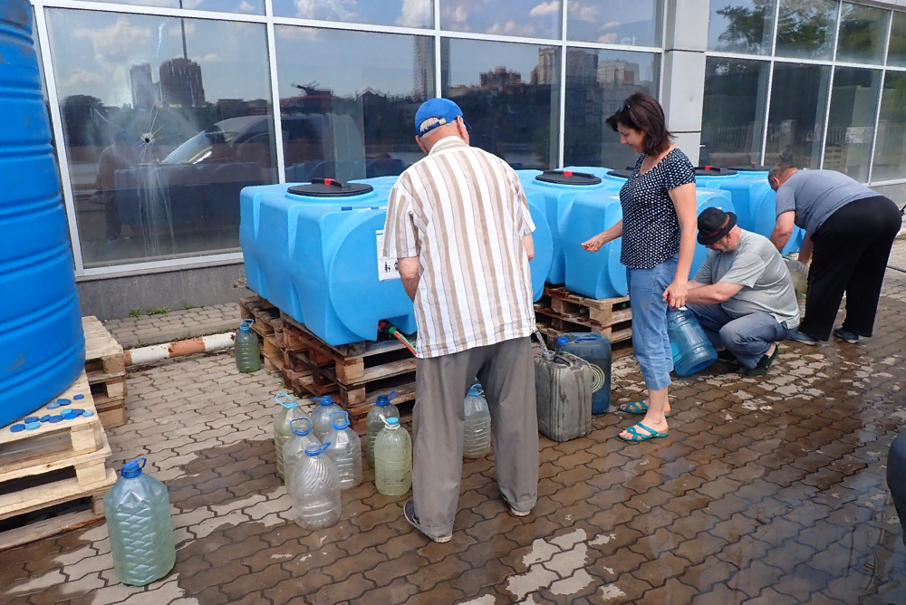 График подвоза питьевой и технической воды в Донецке на 23 июня