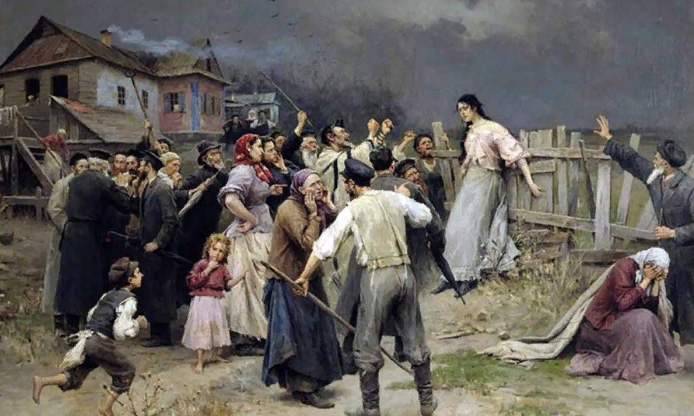 Художник Павел Ковалевский, картина "порка"