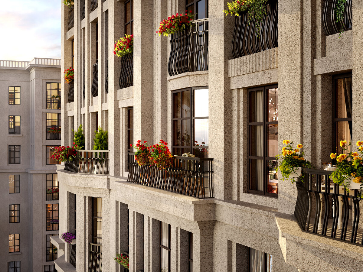 Архитектура клубной резиденции iD Moskovskiy