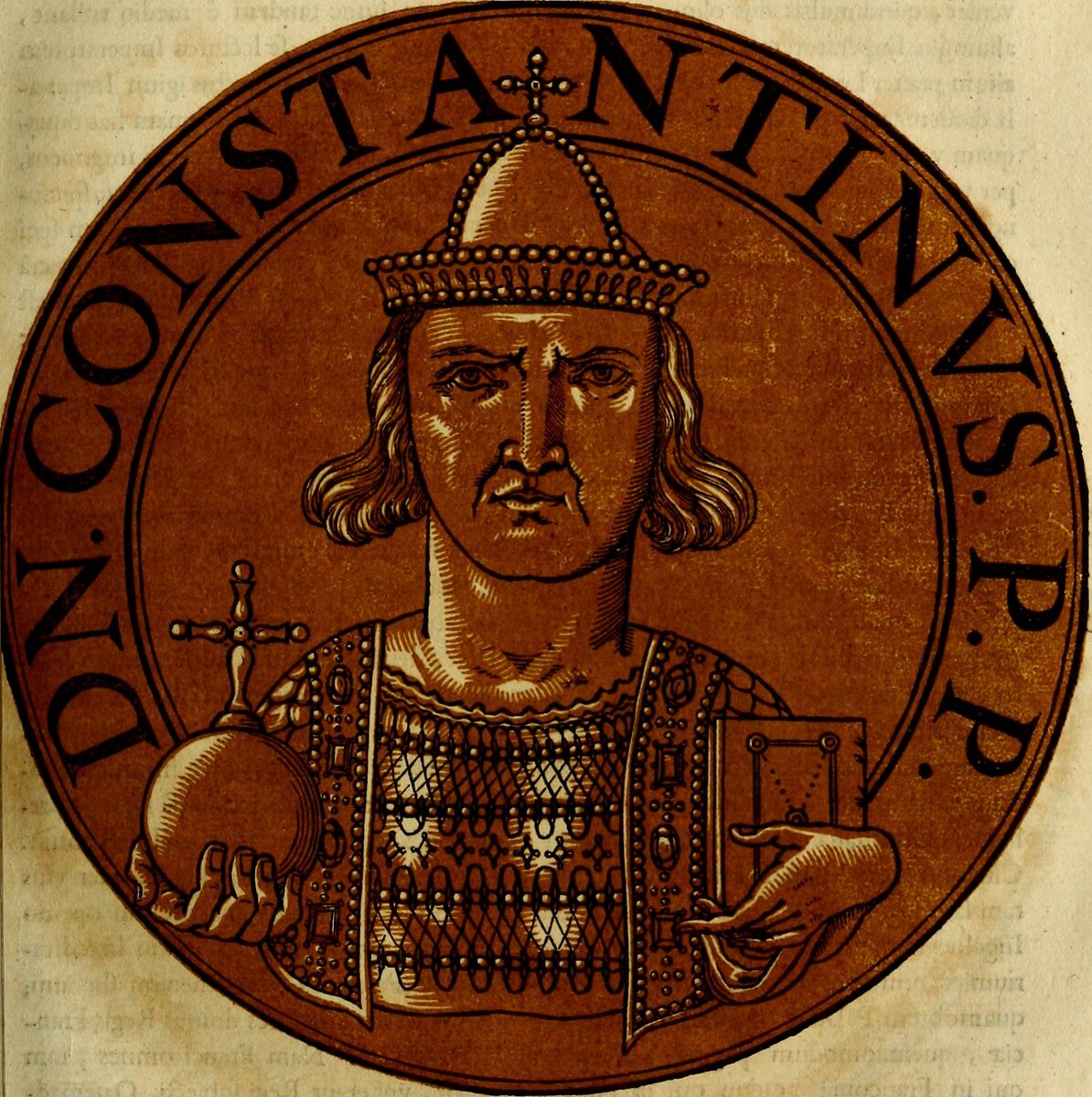 Константин V. Фантазия художника на основе монеты