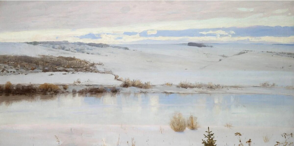 "Первый снег", В.Д. Поленов, 1892. Частное собрание.