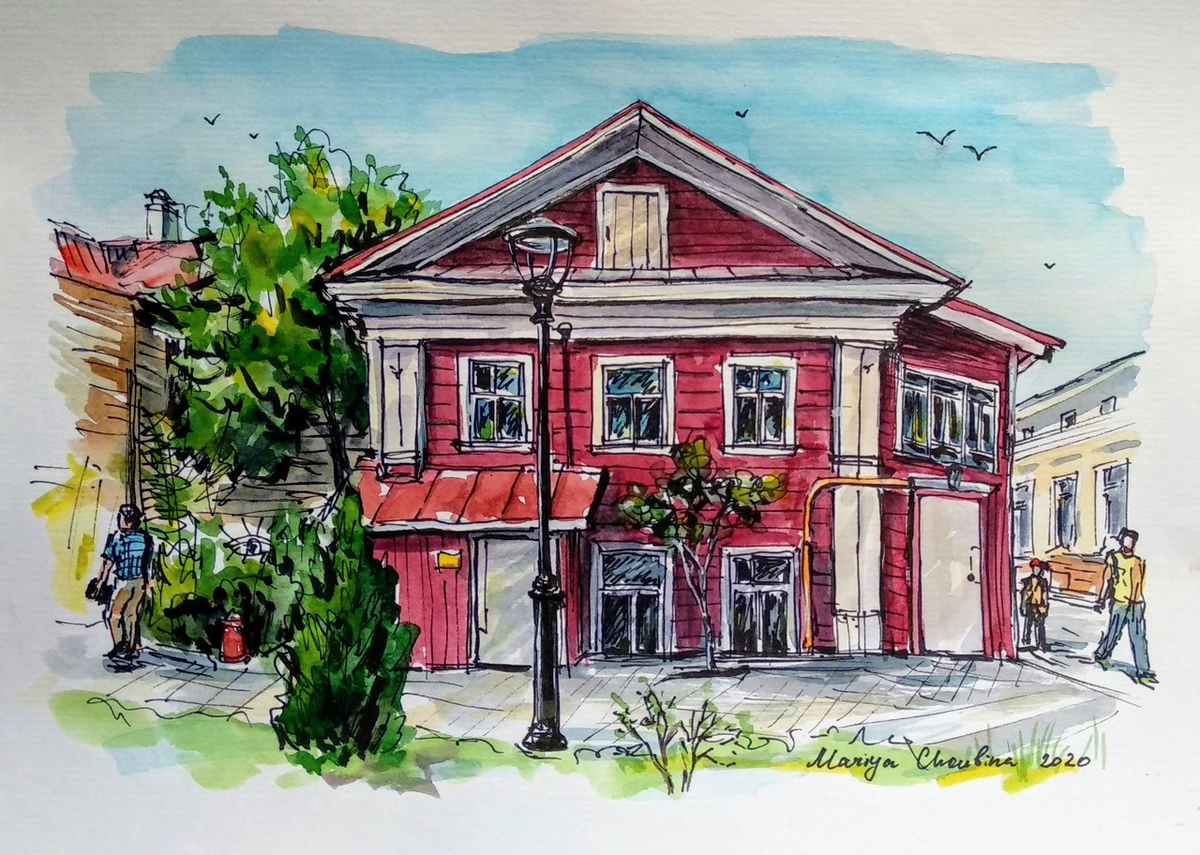 Художник Мария Шубина, акварель