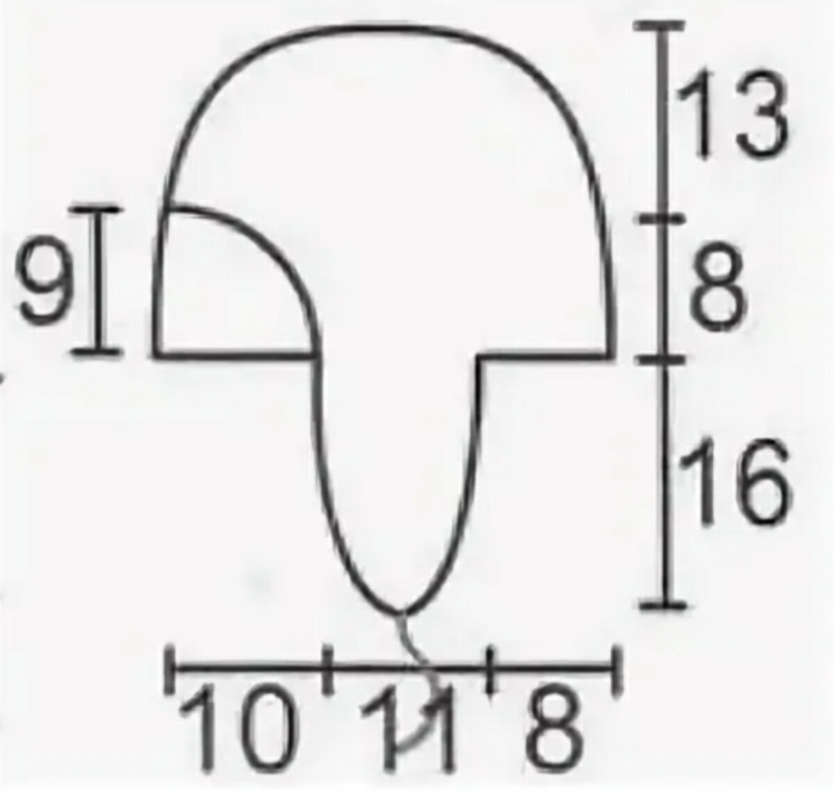 Выкройка вязаной шапки ушанки женской