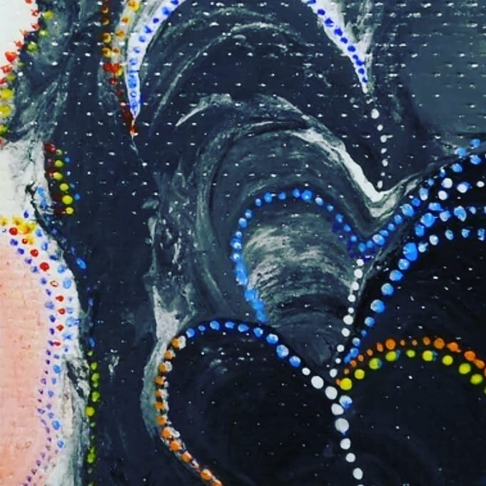 Молитва. Фрагмент. Холст, масло, 2018 год. 