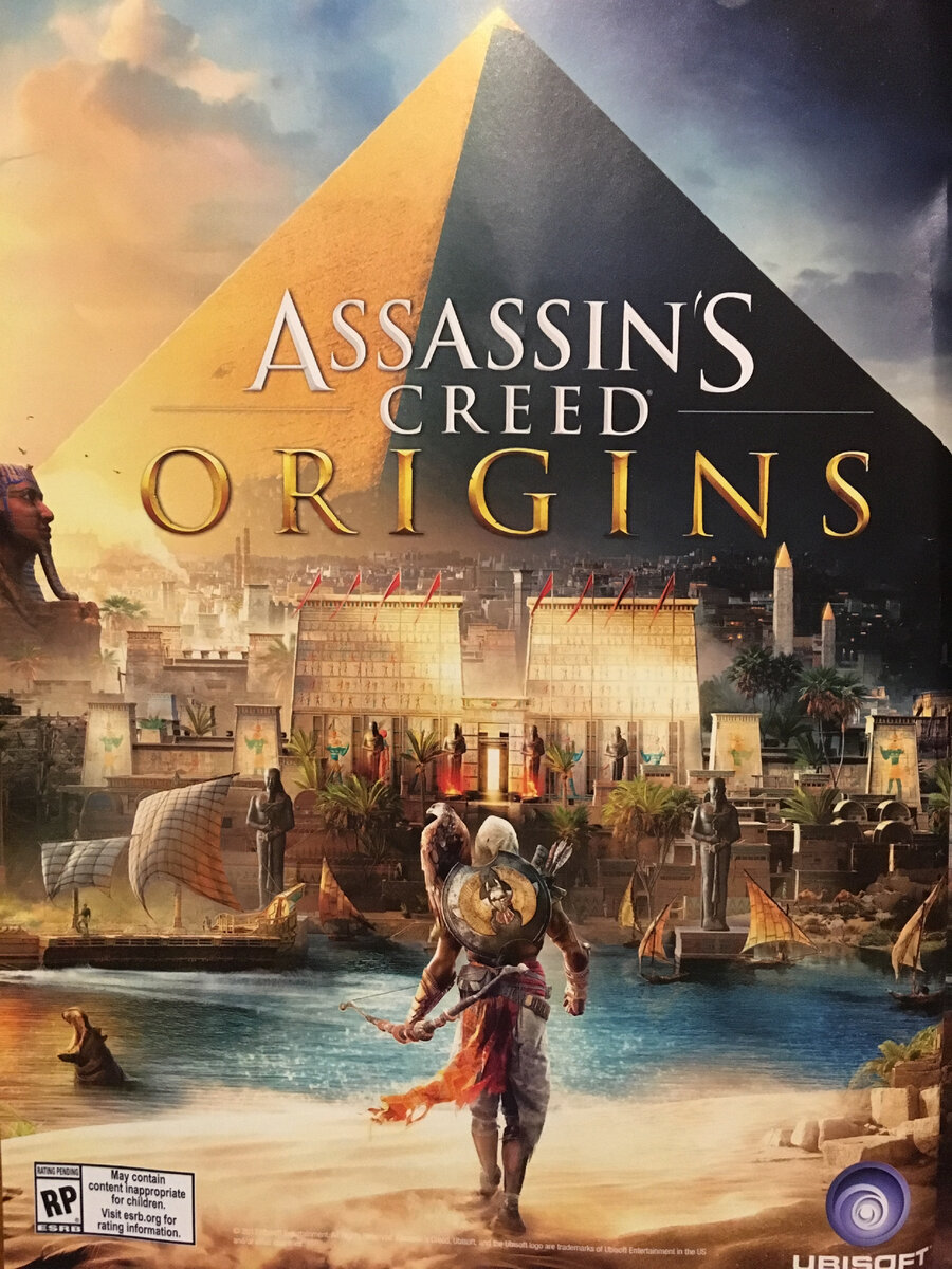 Постер игры Assassin's Creed Origins. (Иллюстрации к тексту взяты из свободных источников)