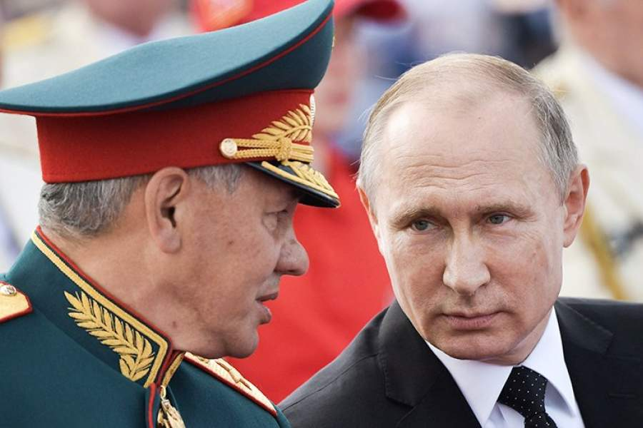 Президент России Владимир Путин и министр обороны Сергей Шойгу. Фото из интернета.