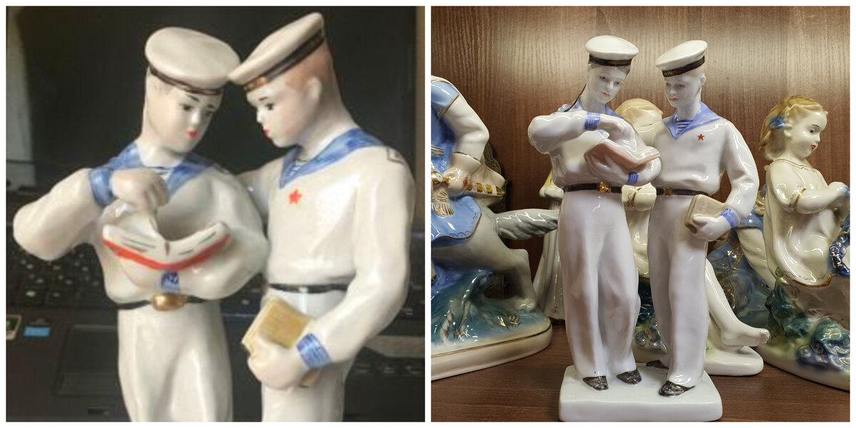 На фото слева копия, справа оригинал