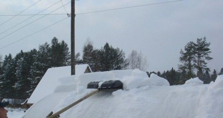 чистим теплицу зимой