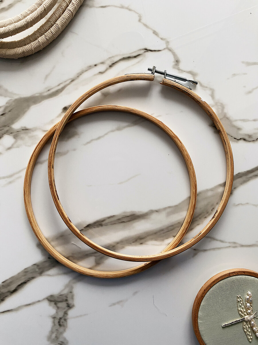 Индийские пяльцы буковые 18 см.