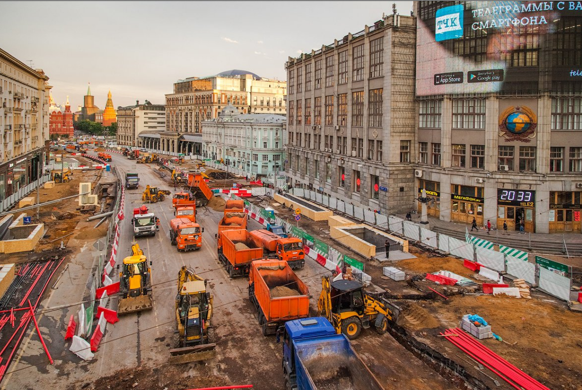 Строительство улиц в москве