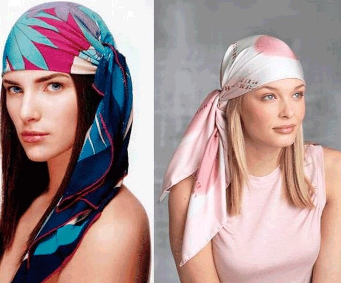 Как сделать платок на голову