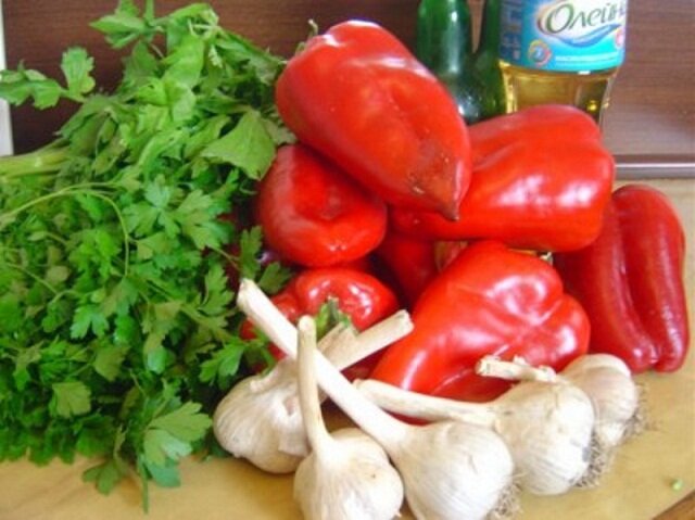 Чеснок и болгарский перец