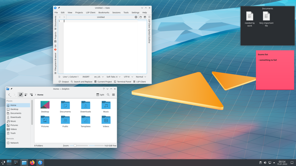 Рабочий стол KDE
