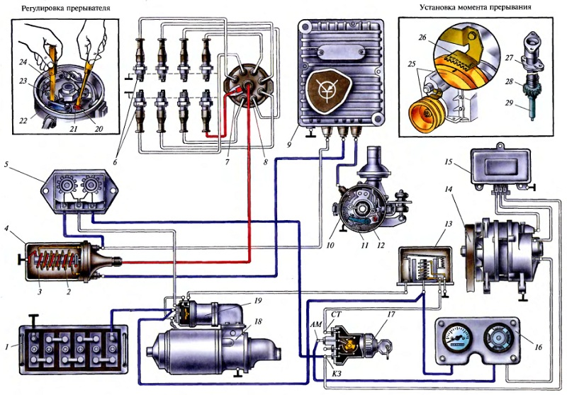 Зажигание зил 131 схема - 22 Января 2024