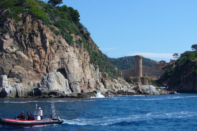 Крепость Тоссы с воды