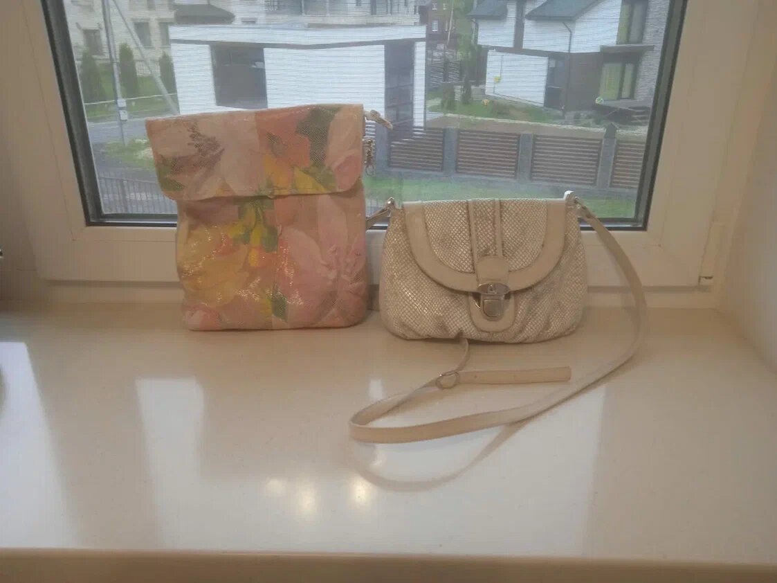 Пошив кожаной сумки "Жанелль-34" из двух старых сумок заказчицы. Ателье Ирины Берзиной. Смотри галерею.