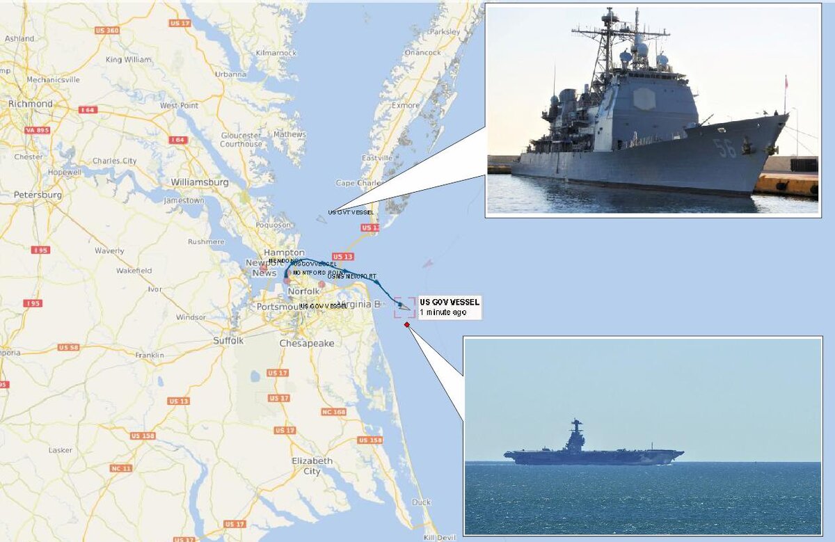 Авианосец "Джеральд Форд" выходит из базы Норфолк 16 сентября