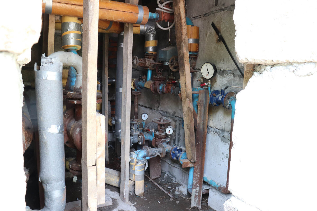 Вид внутри на узлы