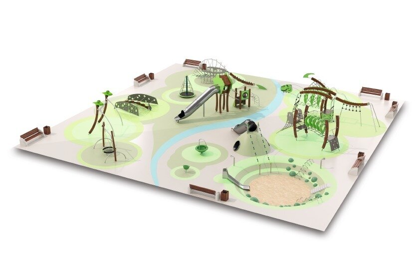 Готовое решение детской площадки от Shelby