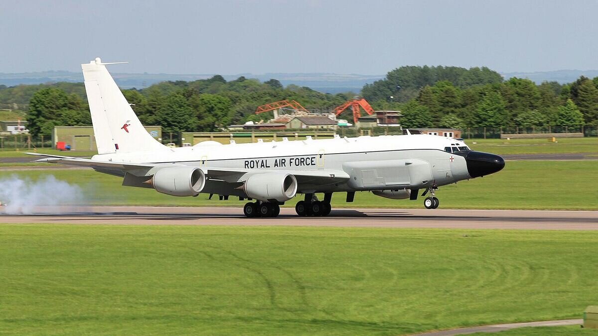    Самолет-разведчик Boeing RC-135W в ВВС Великобритании© Sgt Si Pugsley, ВВС Великобритании