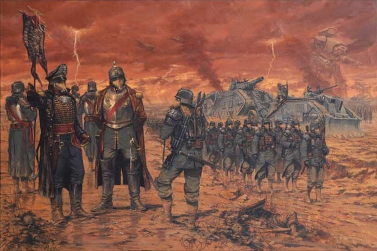 Вон там, за БМП стоит...